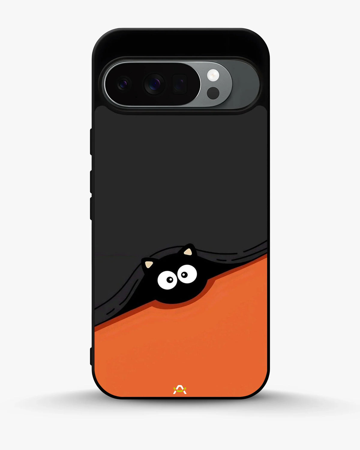 Peeking Cat Phone Case - Cute Black & Orange Print for iPhone, Samsung, Pixel, OnePlus & Vivo