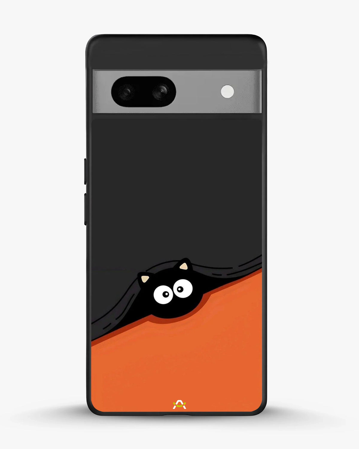 Peeking Cat Phone Case - Cute Black & Orange Print for iPhone, Samsung, Pixel, OnePlus & Vivo