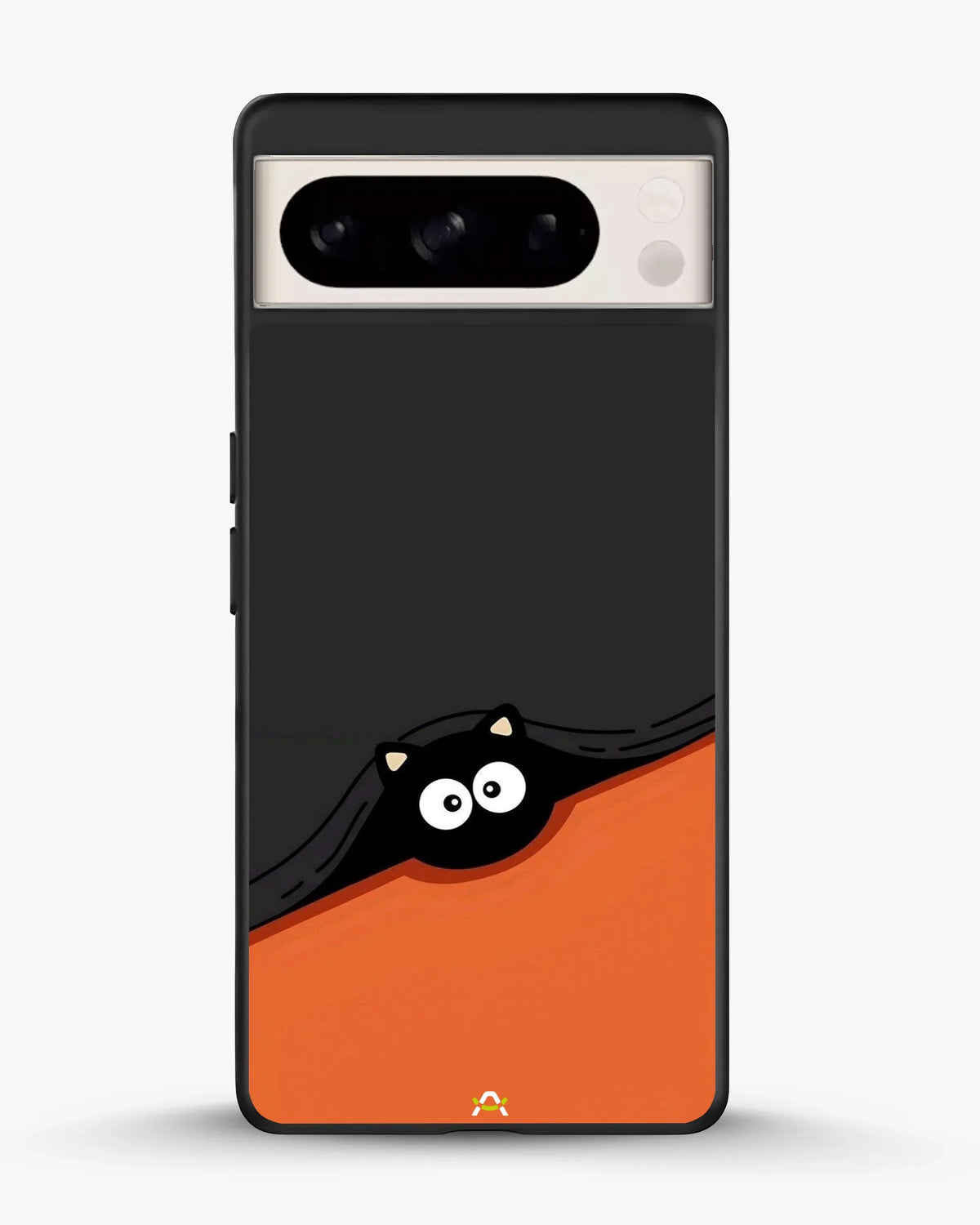 Peeking Cat Phone Case - Cute Black & Orange Print for iPhone, Samsung, Pixel, OnePlus & Vivo