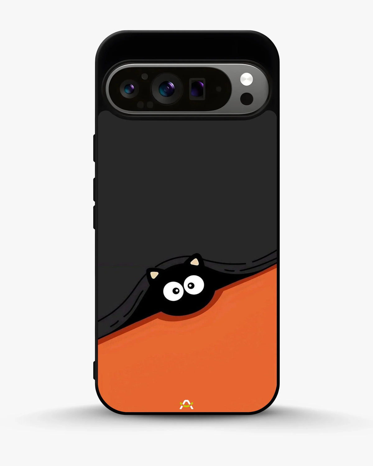 Peeking Cat Phone Case - Cute Black & Orange Print for iPhone, Samsung, Pixel, OnePlus & Vivo