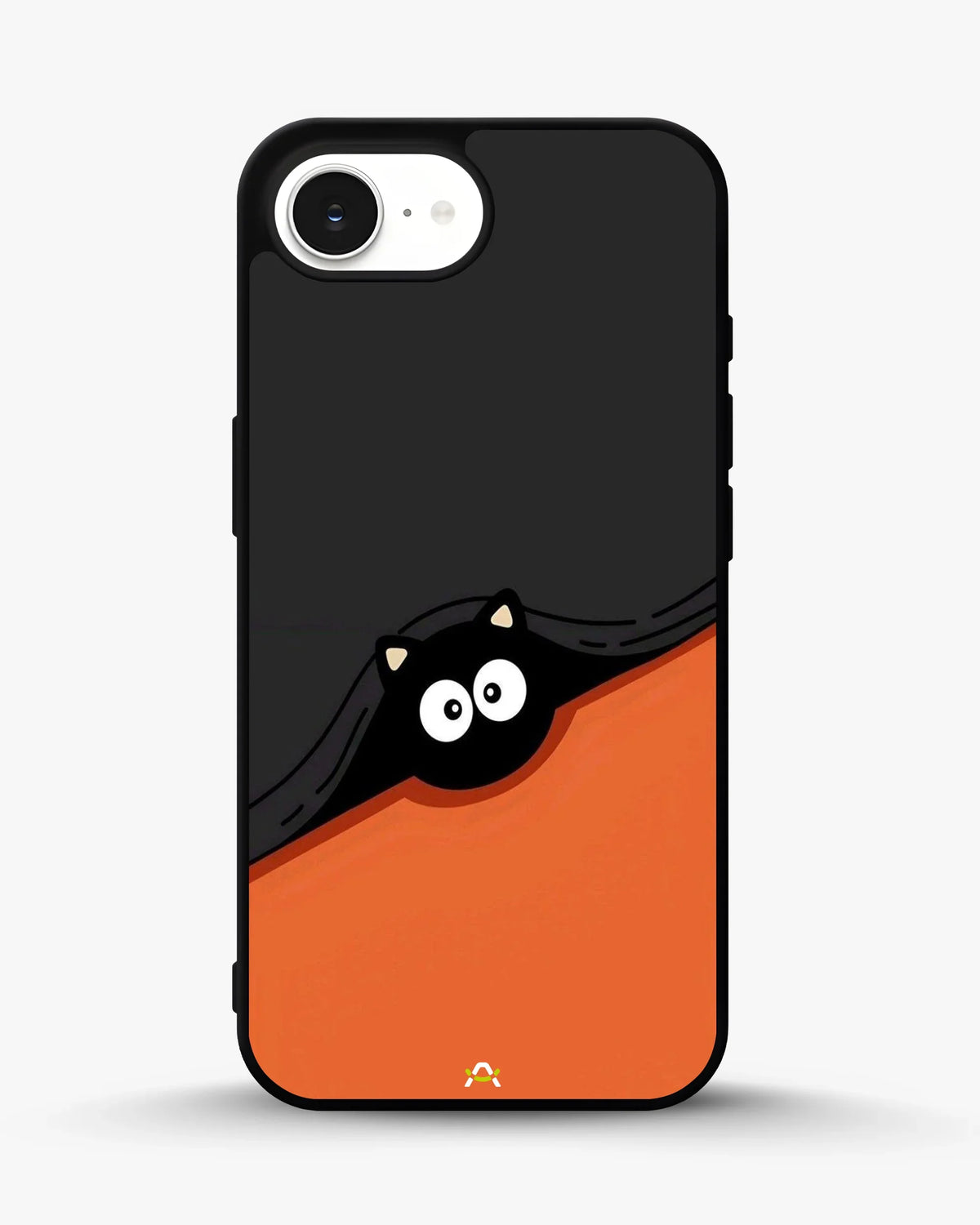 Peeking Cat Phone Case - Cute Black & Orange Print for iPhone, Samsung, Pixel, OnePlus & Vivo