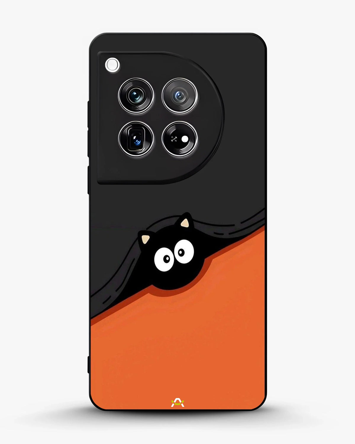 Peeking Cat Phone Case - Cute Black & Orange Print for iPhone, Samsung, Pixel, OnePlus & Vivo