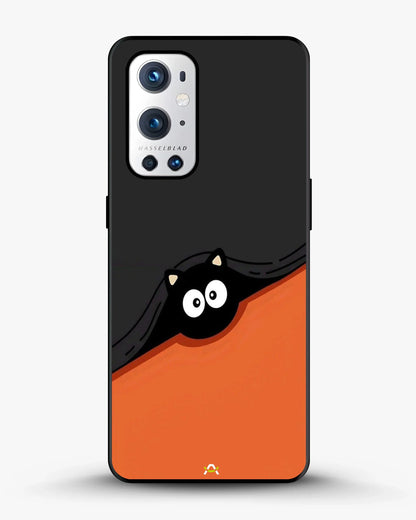 Peeking Cat Phone Case - Cute Black & Orange Print for iPhone, Samsung, Pixel, OnePlus & Vivo