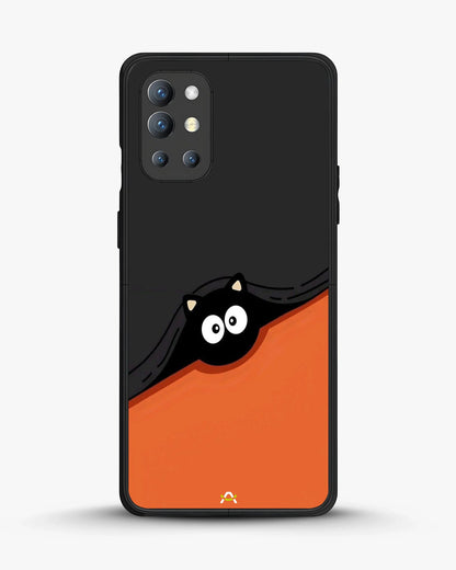 Peeking Cat Phone Case - Cute Black & Orange Print for iPhone, Samsung, Pixel, OnePlus & Vivo