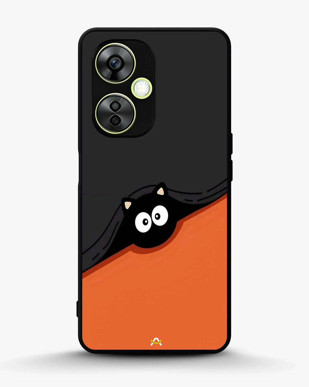 Peeking Cat Phone Case - Cute Black & Orange Print for iPhone, Samsung, Pixel, OnePlus & Vivo