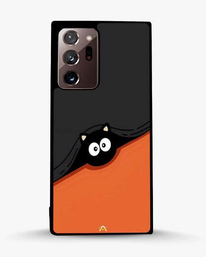 Peeking Cat Phone Case - Cute Black & Orange Print for iPhone, Samsung, Pixel, OnePlus & Vivo