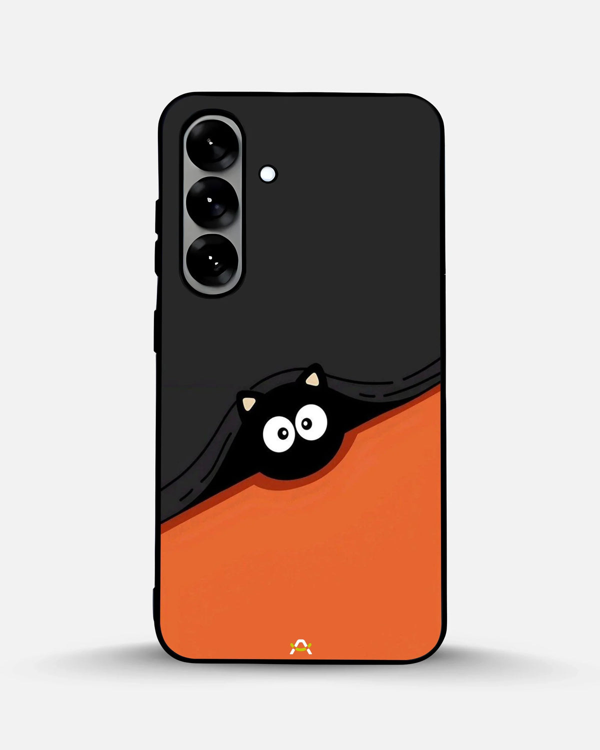 Peeking Cat Phone Case - Cute Black & Orange Print for iPhone, Samsung, Pixel, OnePlus & Vivo