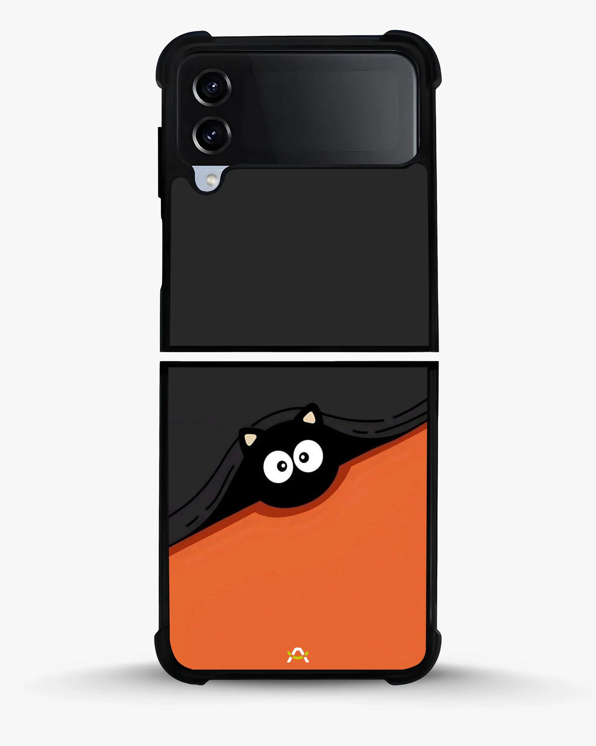 Peeking Cat Phone Case - Cute Black & Orange Print for iPhone, Samsung, Pixel, OnePlus & Vivo