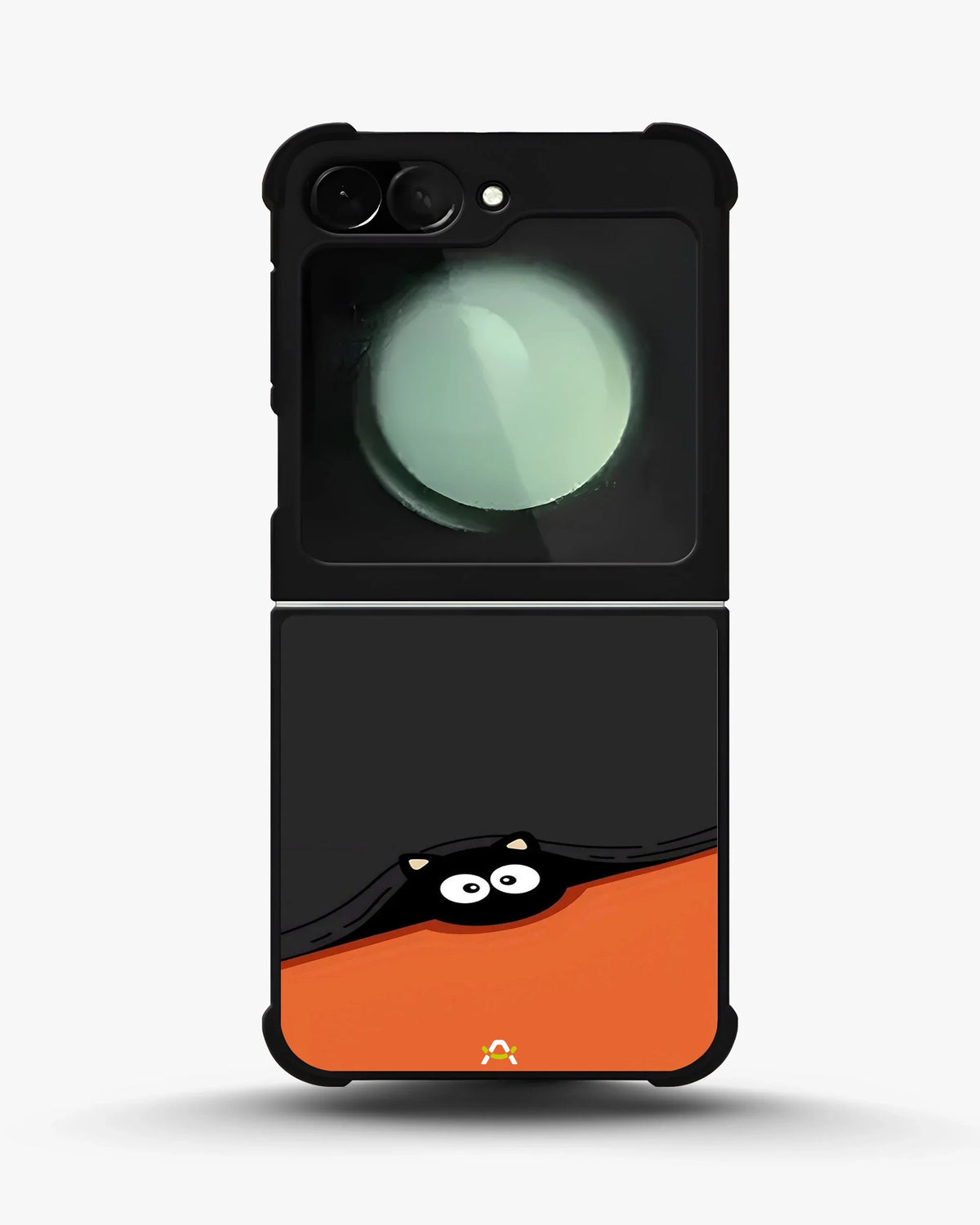 Peeking Cat Phone Case - Cute Black & Orange Print for iPhone, Samsung, Pixel, OnePlus & Vivo