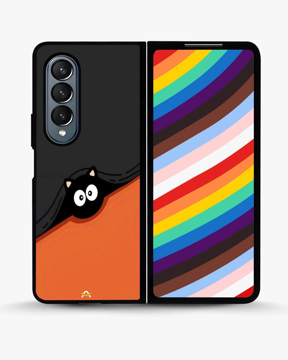 Peeking Cat Phone Case - Cute Black & Orange Print for iPhone, Samsung, Pixel, OnePlus & Vivo