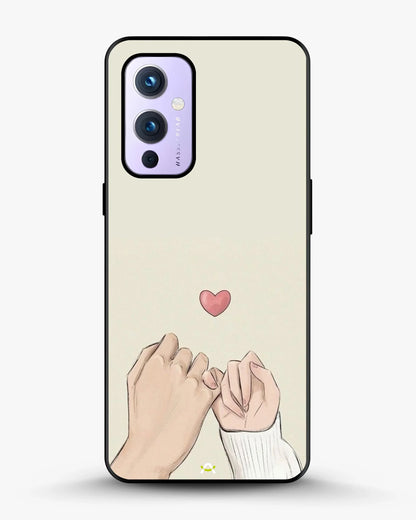 Pinky Promise Heart Phone Case - Warm Beige Art Print for iPhone, Samsung, Pixel, OnePlus & Vivo