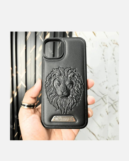 Premium Embossed Lion iPhone Cover – Bold & Stylish Protection for iPhone 14 Pro & 14 Pro Max