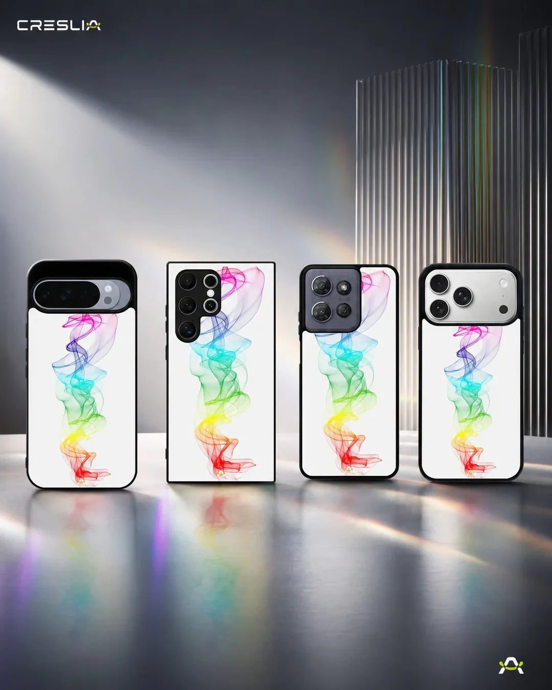 Rainbow Smoke Phone Case - Soft Gradient Wisp Print for iPhone, Samsung, Pixel, OnePlus & Vivo