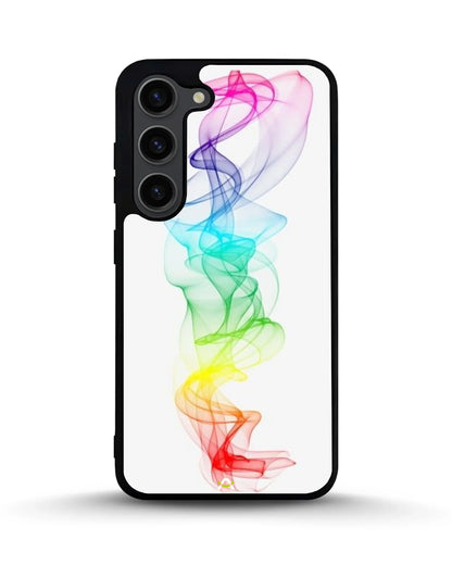 Rainbow Smoke Phone Case - Soft Gradient Wisp Print for iPhone, Samsung, Pixel, OnePlus & Vivo