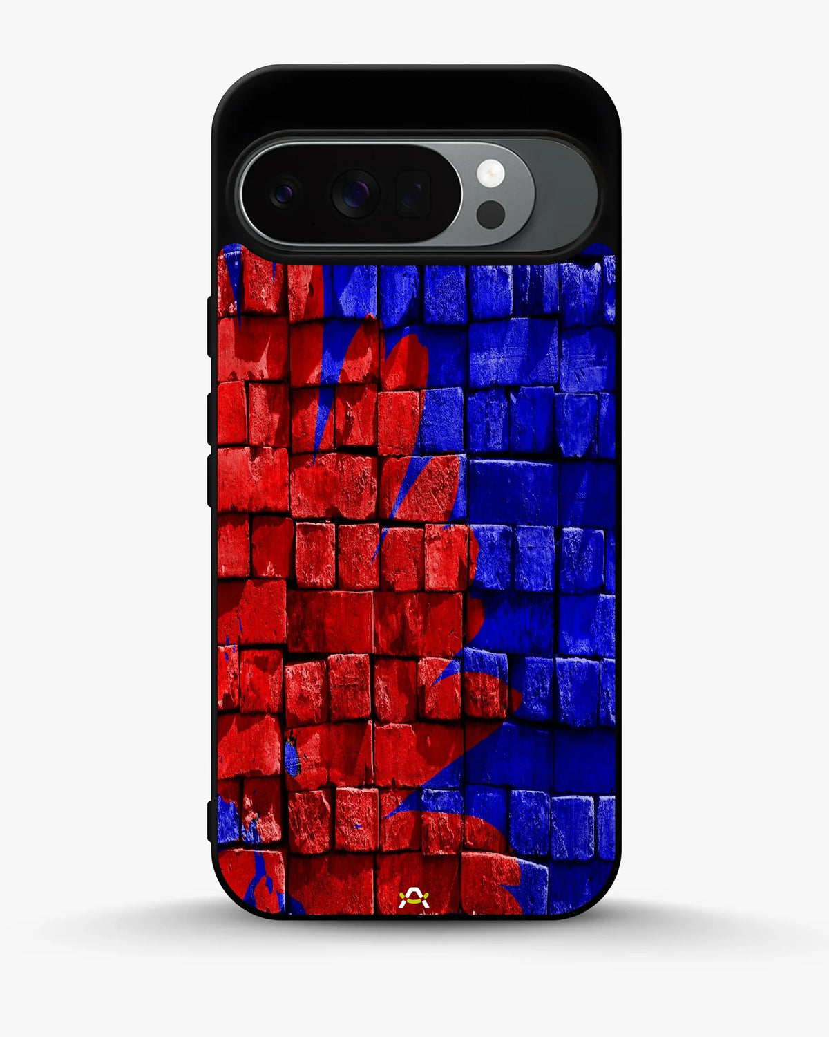 Red & Blue Painted Bricks Phone Case - Bold Street Wall Print for iPhone, Samsung, Pixel, OnePlus & Vivo
