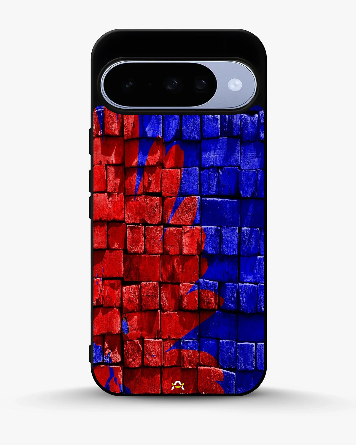 Red & Blue Painted Bricks Phone Case - Bold Street Wall Print for iPhone, Samsung, Pixel, OnePlus & Vivo