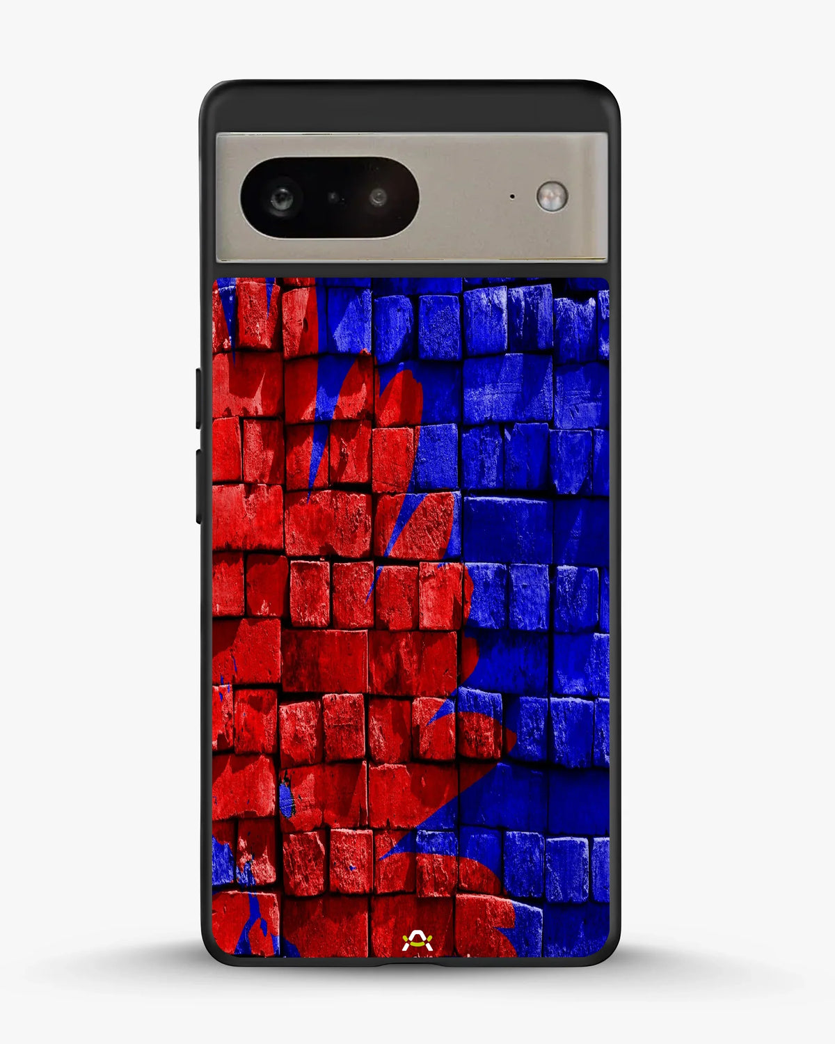 Red & Blue Painted Bricks Phone Case - Bold Street Wall Print for iPhone, Samsung, Pixel, OnePlus & Vivo