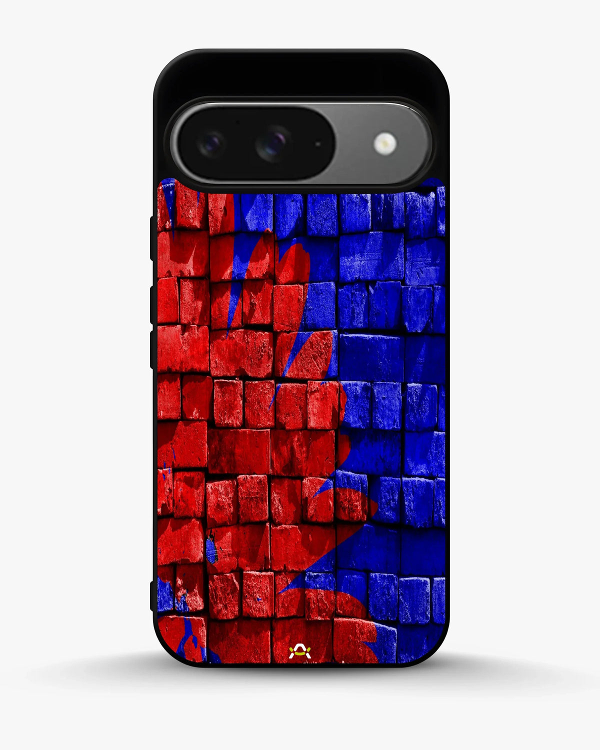 Red & Blue Painted Bricks Phone Case - Bold Street Wall Print for iPhone, Samsung, Pixel, OnePlus & Vivo
