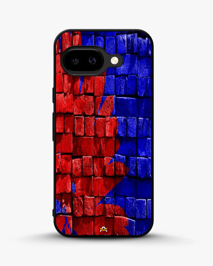 Red & Blue Painted Bricks Phone Case - Bold Street Wall Print for iPhone, Samsung, Pixel, OnePlus & Vivo