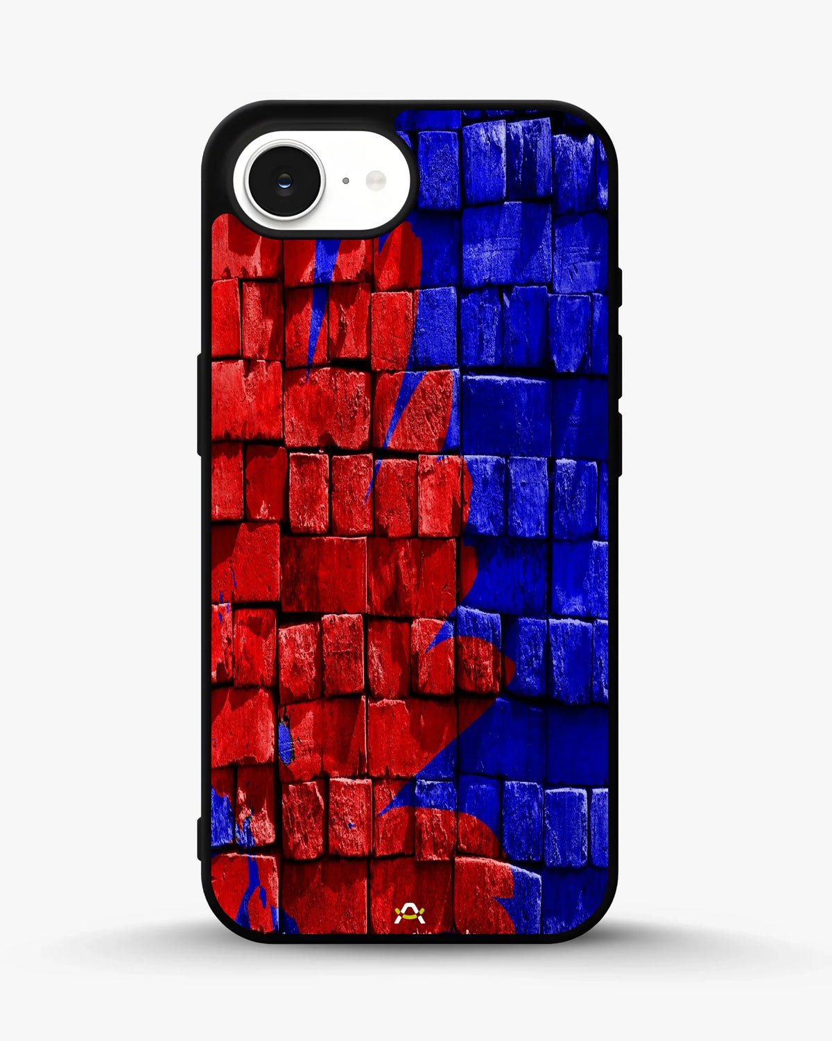 Red & Blue Painted Bricks Phone Case - Bold Street Wall Print for iPhone, Samsung, Pixel, OnePlus & Vivo