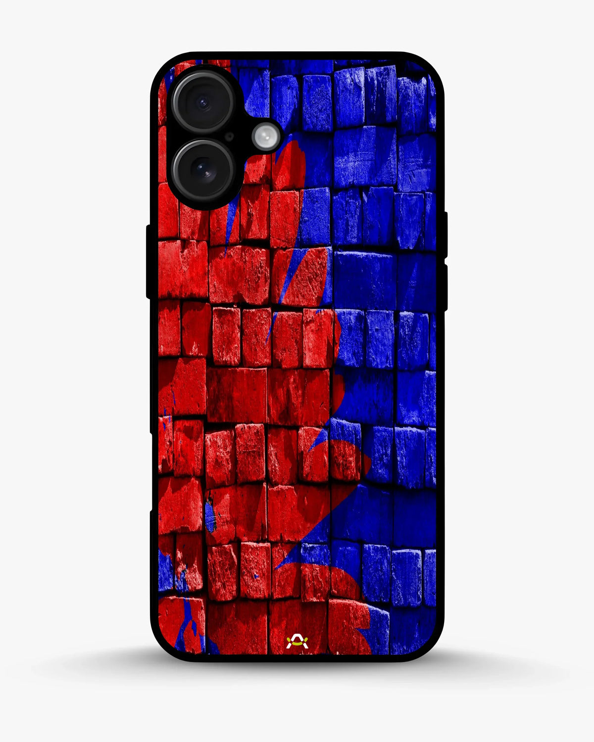 Red & Blue Painted Bricks Phone Case - Bold Street Wall Print for iPhone, Samsung, Pixel, OnePlus & Vivo