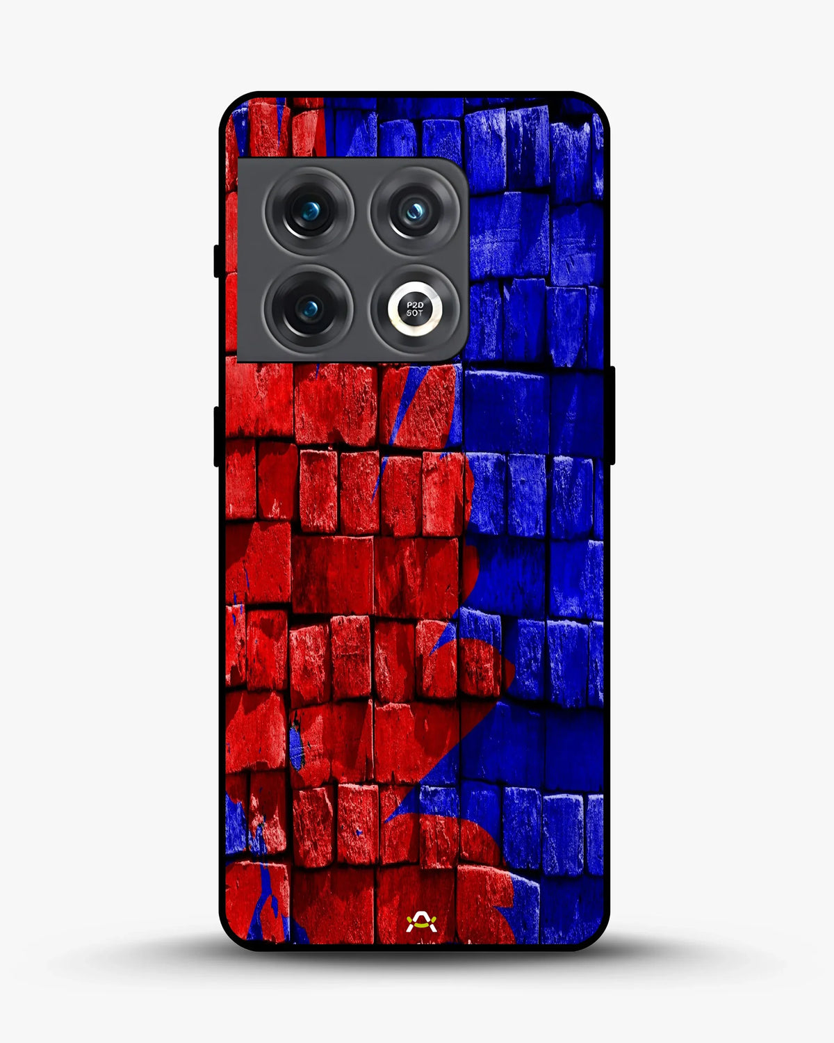 Red & Blue Painted Bricks Phone Case - Bold Street Wall Print for iPhone, Samsung, Pixel, OnePlus & Vivo