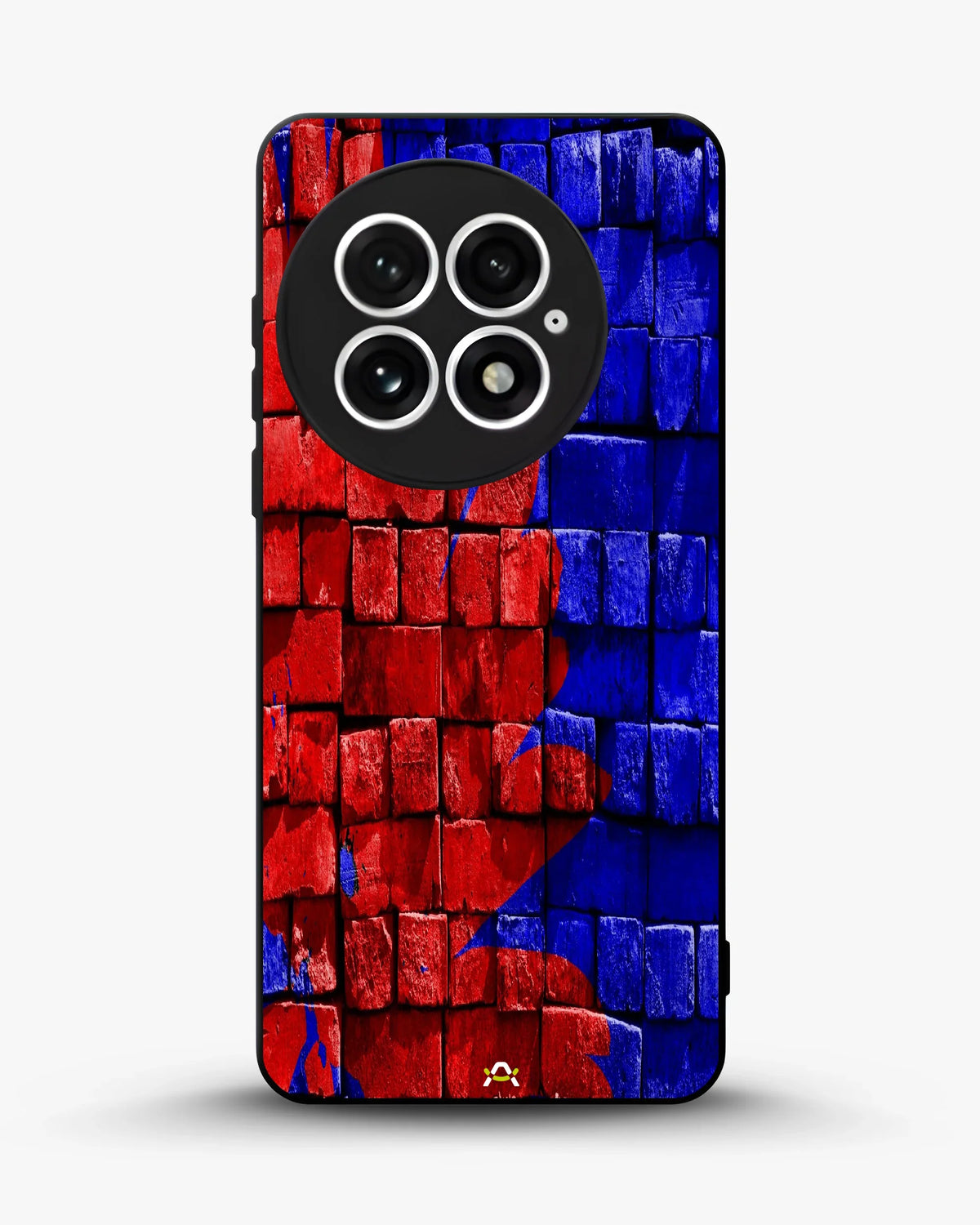 Red & Blue Painted Bricks Phone Case - Bold Street Wall Print for iPhone, Samsung, Pixel, OnePlus & Vivo