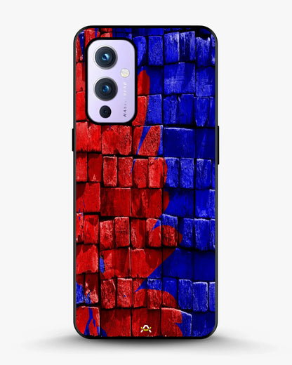 Red & Blue Painted Bricks Phone Case - Bold Street Wall Print for iPhone, Samsung, Pixel, OnePlus & Vivo