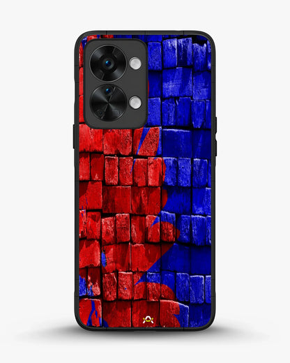 Red & Blue Painted Bricks Phone Case - Bold Street Wall Print for iPhone, Samsung, Pixel, OnePlus & Vivo