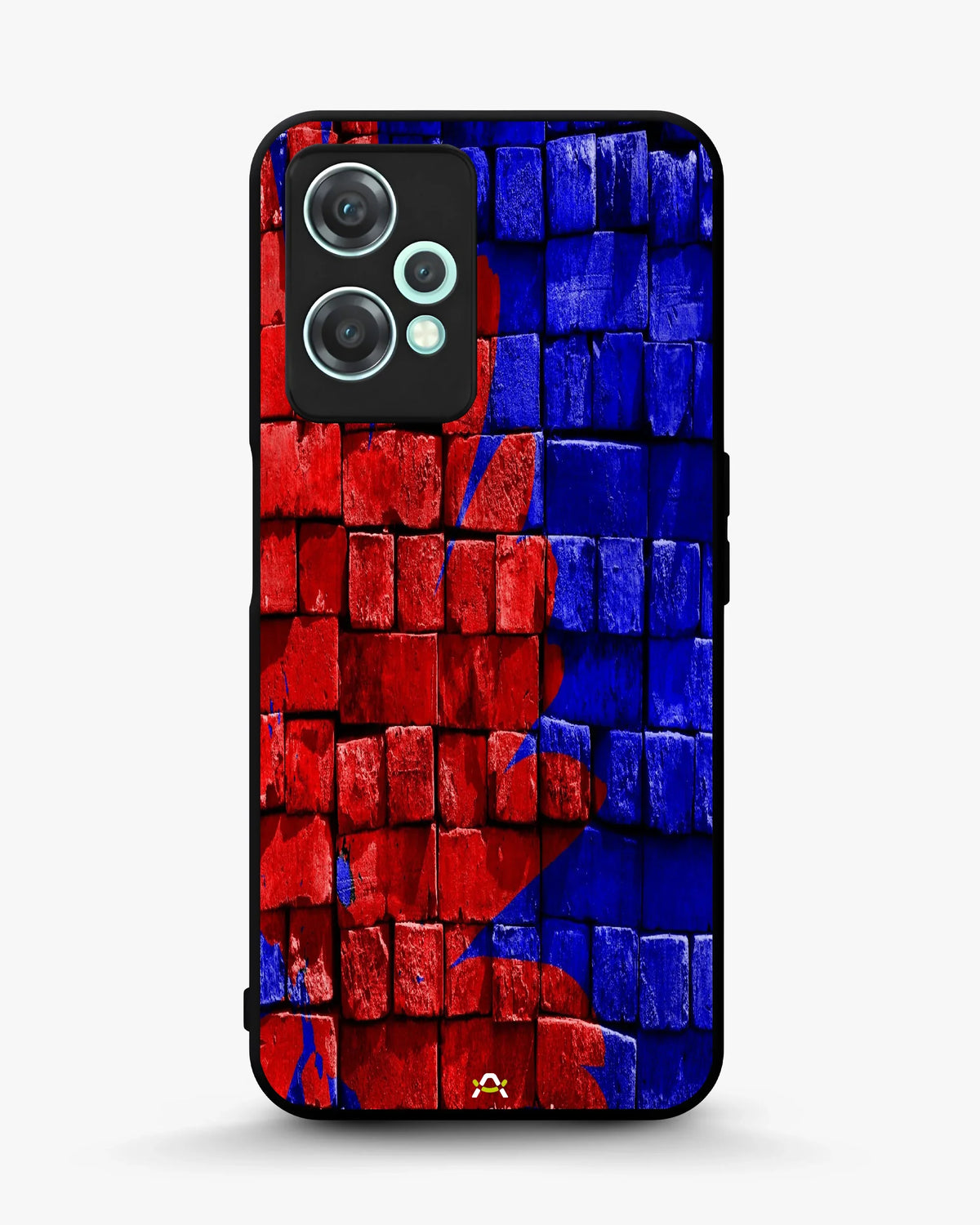 Red & Blue Painted Bricks Phone Case - Bold Street Wall Print for iPhone, Samsung, Pixel, OnePlus & Vivo