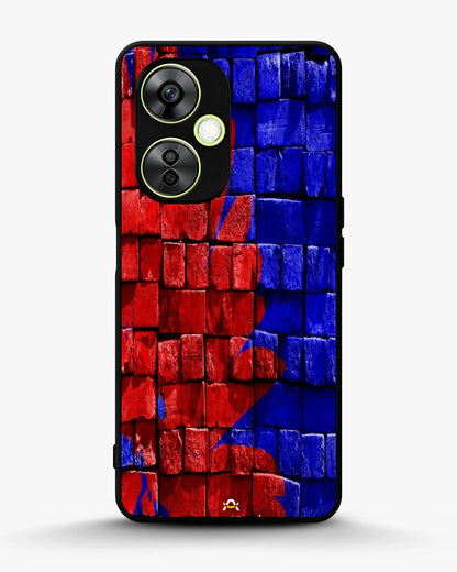 Red & Blue Painted Bricks Phone Case - Bold Street Wall Print for iPhone, Samsung, Pixel, OnePlus & Vivo