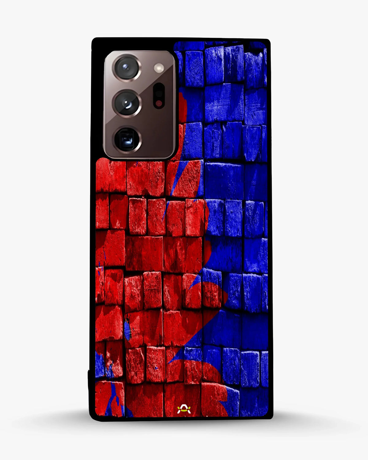 Red & Blue Painted Bricks Phone Case - Bold Street Wall Print for iPhone, Samsung, Pixel, OnePlus & Vivo