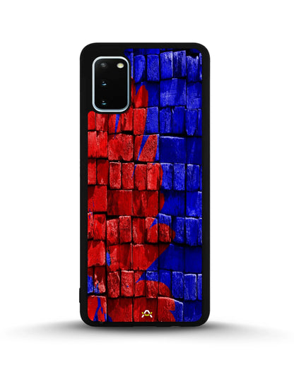 Red & Blue Painted Bricks Phone Case - Bold Street Wall Print for iPhone, Samsung, Pixel, OnePlus & Vivo