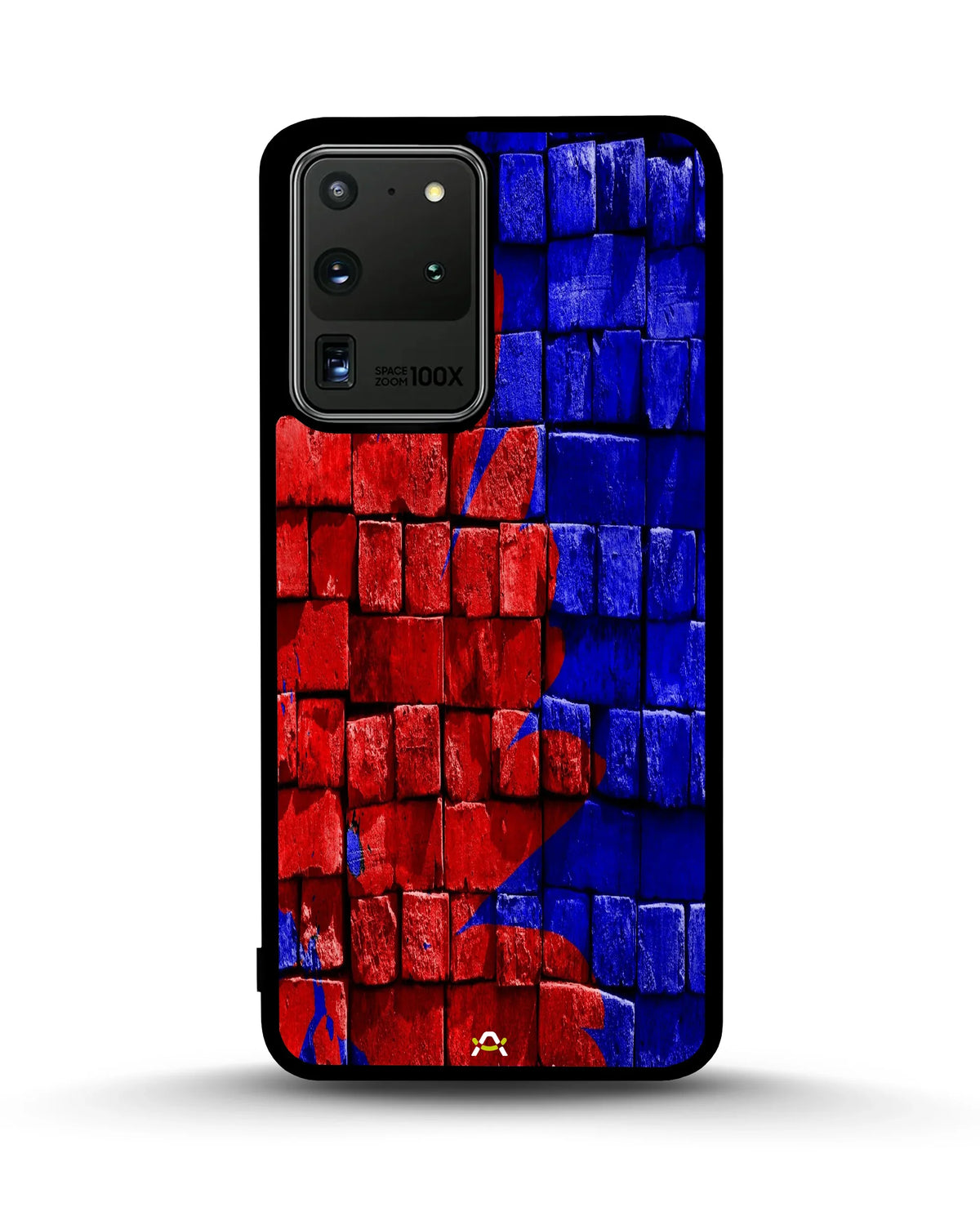 Red & Blue Painted Bricks Phone Case - Bold Street Wall Print for iPhone, Samsung, Pixel, OnePlus & Vivo