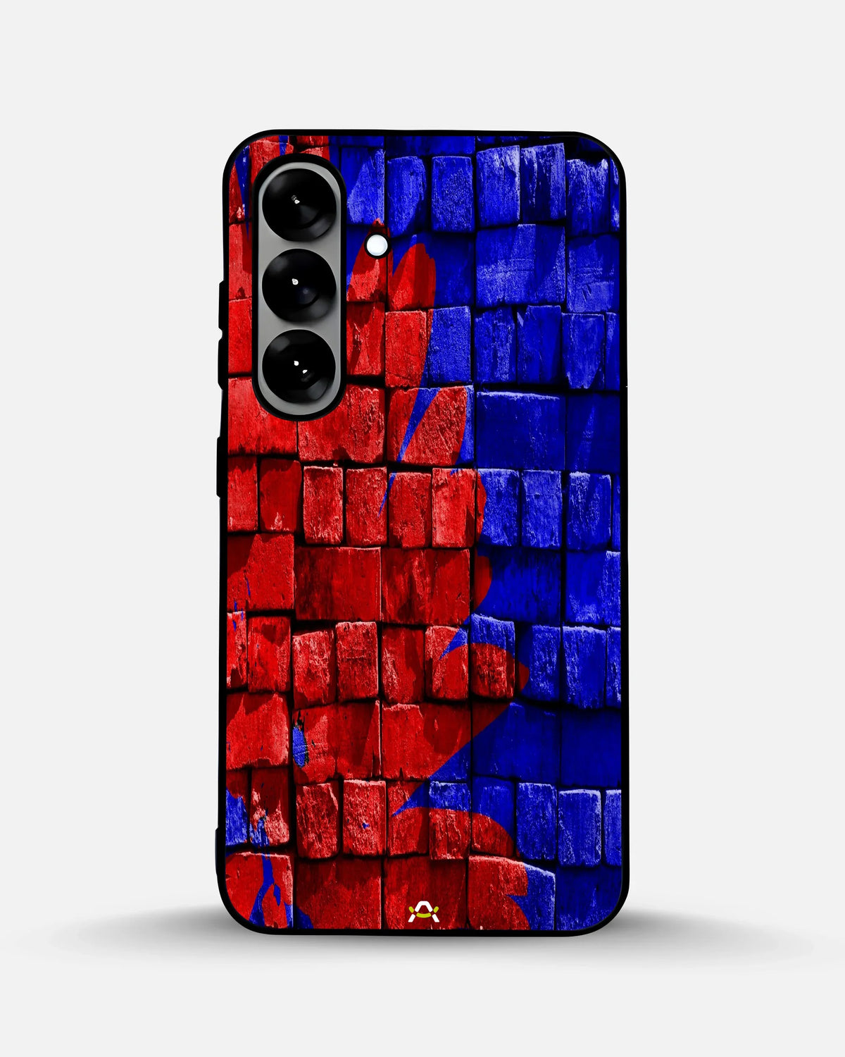 Red & Blue Painted Bricks Phone Case - Bold Street Wall Print for iPhone, Samsung, Pixel, OnePlus & Vivo