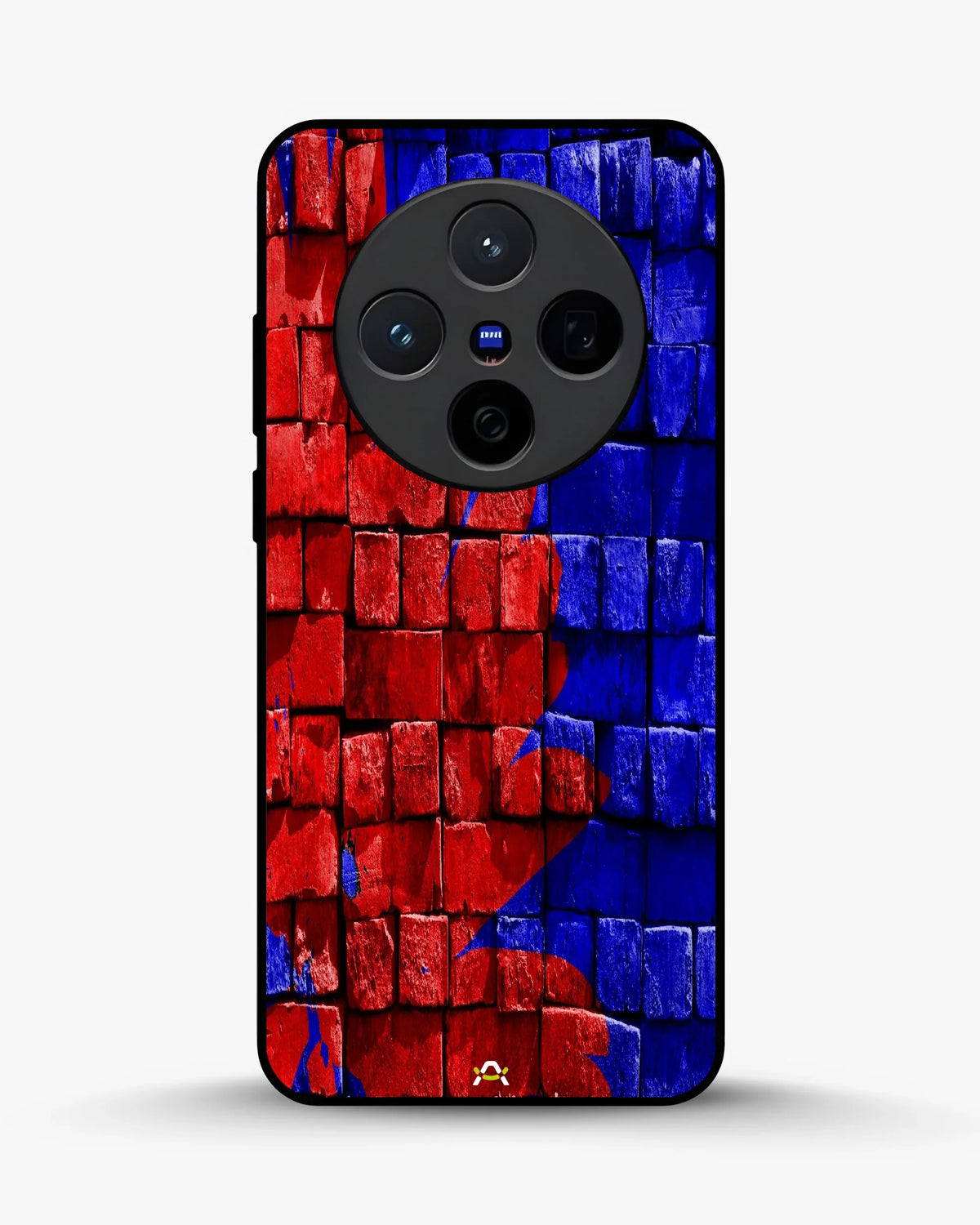 Red & Blue Painted Bricks Phone Case - Bold Street Wall Print for iPhone, Samsung, Pixel, OnePlus & Vivo