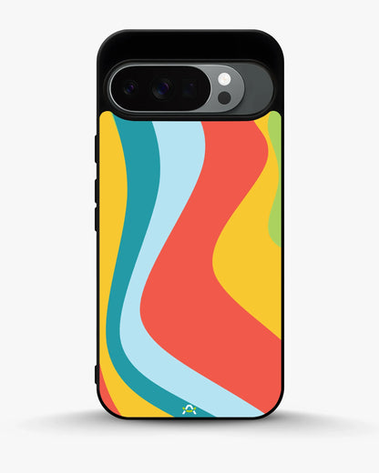 Retro Wavy Stripes Phone Case - Multicolor 70s Print for iPhone, Samsung, Pixel, OnePlus & Vivo