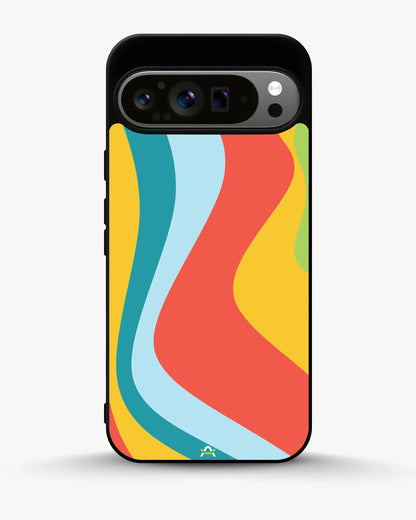 Retro Wavy Stripes Phone Case - Multicolor 70s Print for iPhone, Samsung, Pixel, OnePlus & Vivo