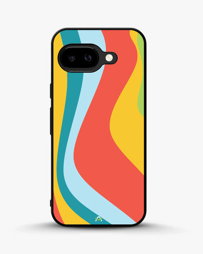 Retro Wavy Stripes Phone Case - Multicolor 70s Print for iPhone, Samsung, Pixel, OnePlus & Vivo