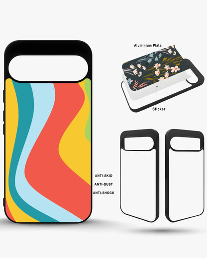 Retro Wavy Stripes Phone Case - Multicolor 70s Print for iPhone, Samsung, Pixel, OnePlus & Vivo
