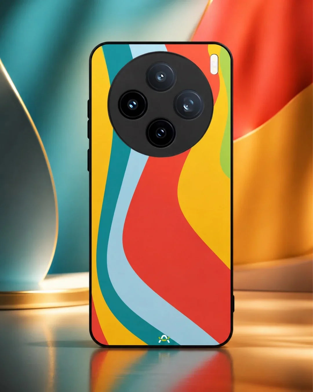 Retro Wavy Stripes Phone Case - Multicolor 70s Print for iPhone, Samsung, Pixel, OnePlus & Vivo