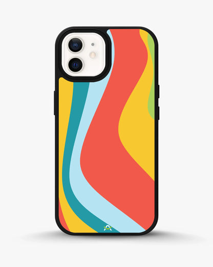 Retro Wavy Stripes Phone Case - Multicolor 70s Print for iPhone, Samsung, Pixel, OnePlus & Vivo