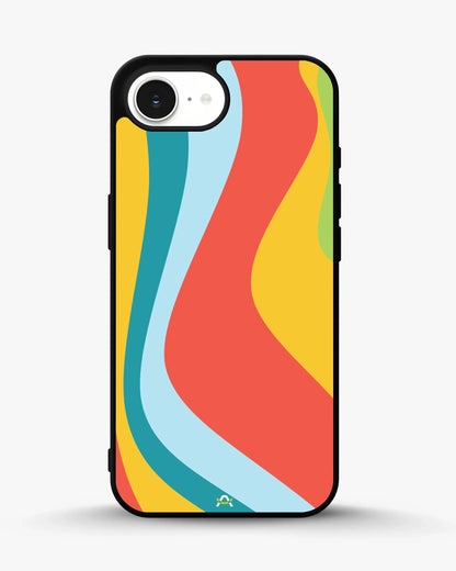 Retro Wavy Stripes Phone Case - Multicolor 70s Print for iPhone, Samsung, Pixel, OnePlus & Vivo