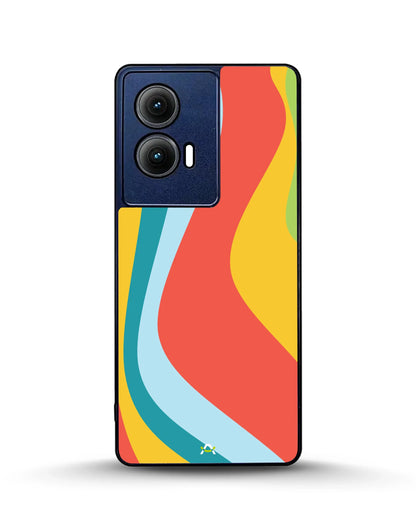 Retro Wavy Stripes Phone Case - Multicolor 70s Print for iPhone, Samsung, Pixel, OnePlus & Vivo