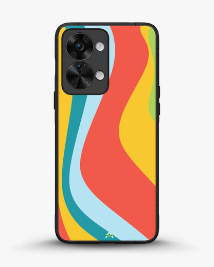 Retro Wavy Stripes Phone Case - Multicolor 70s Print for iPhone, Samsung, Pixel, OnePlus & Vivo