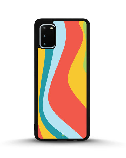 Retro Wavy Stripes Phone Case - Multicolor 70s Print for iPhone, Samsung, Pixel, OnePlus & Vivo