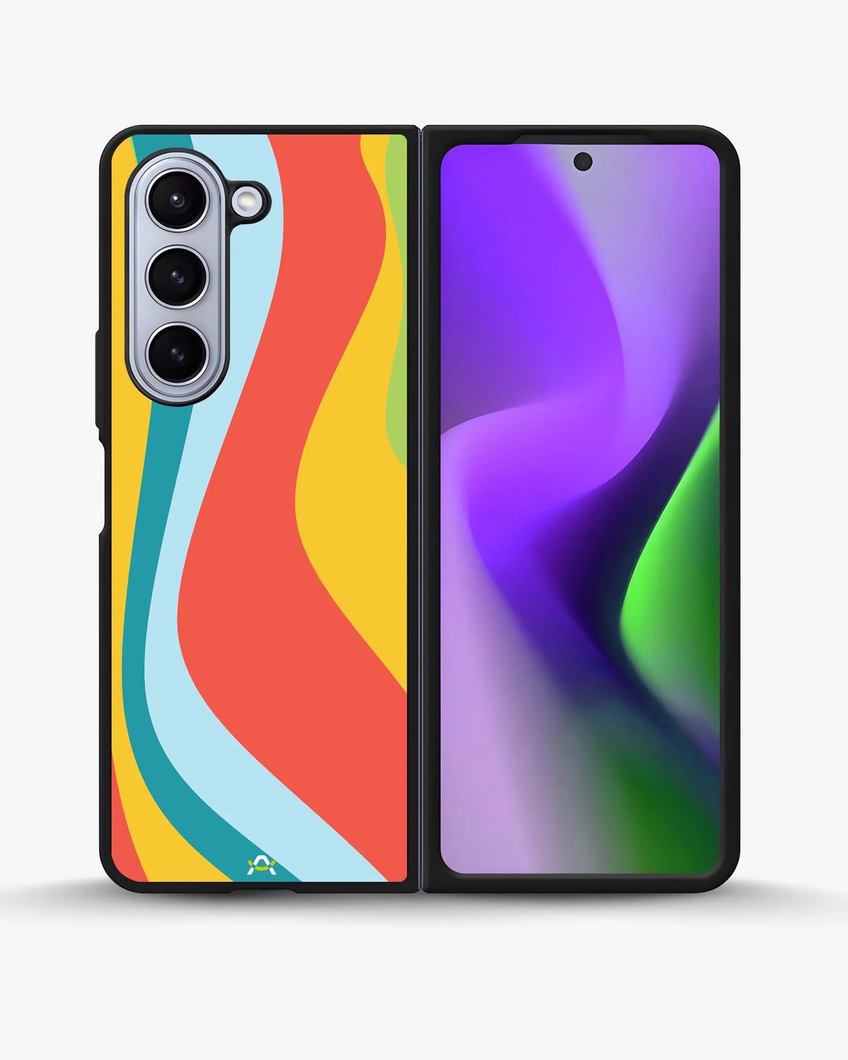 Retro Wavy Stripes Phone Case - Multicolor 70s Print for iPhone, Samsung, Pixel, OnePlus & Vivo