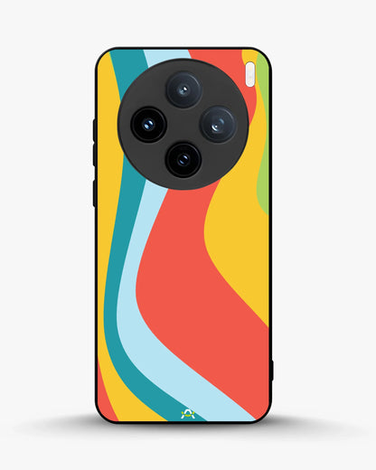 Retro Wavy Stripes Phone Case - Multicolor 70s Print for iPhone, Samsung, Pixel, OnePlus & Vivo