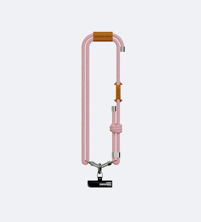 Glow-in-the-Dark Phone Lanyard – Fluorescent Pink, Adjustable Neck & Wrist Strap for All Phones.