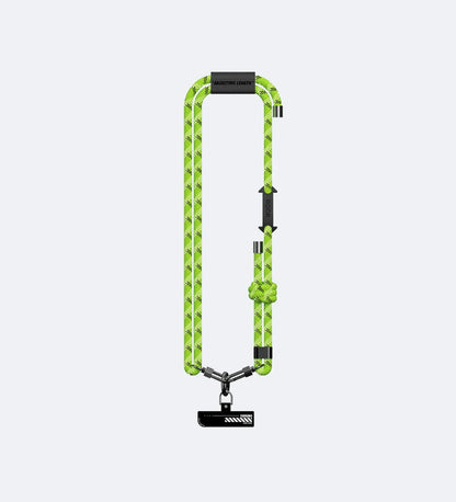 Glow-in-the-Dark Phone Lanyard – Green, Adjustable Neck & Wrist Strap for All Phones